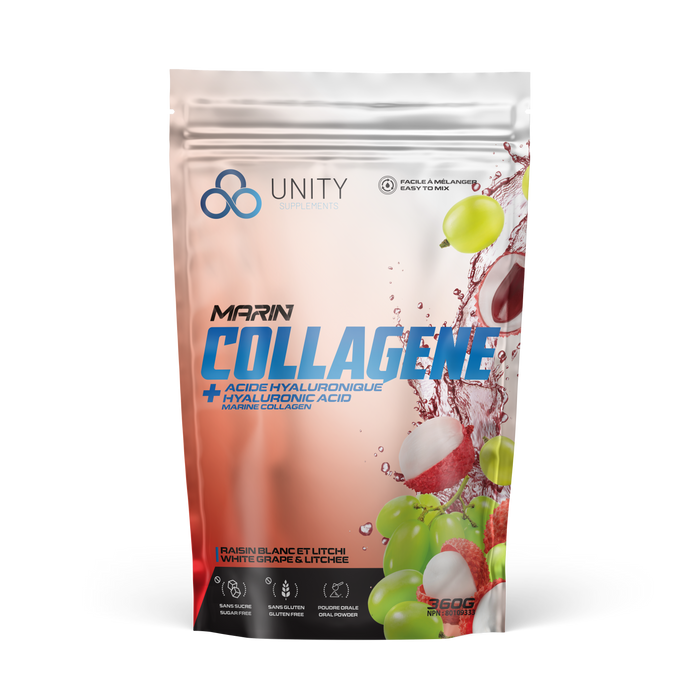 UNITY Marin Collagen + Hyaluronic Acid - White Grape & Litchee