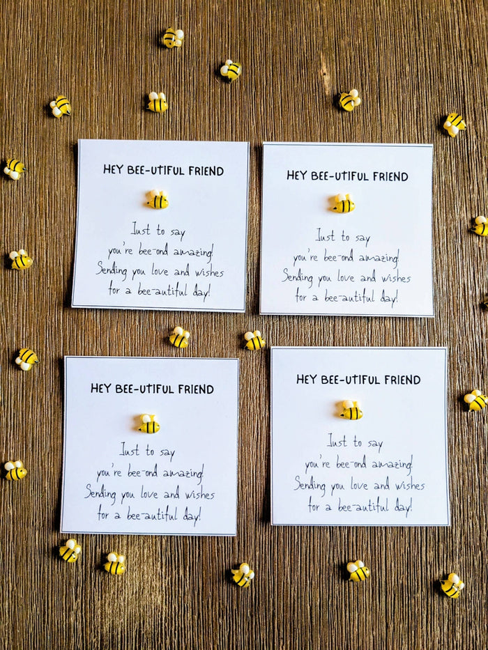 UPLIFTED INK Bee-autiful Friend Card with Bee Figurine