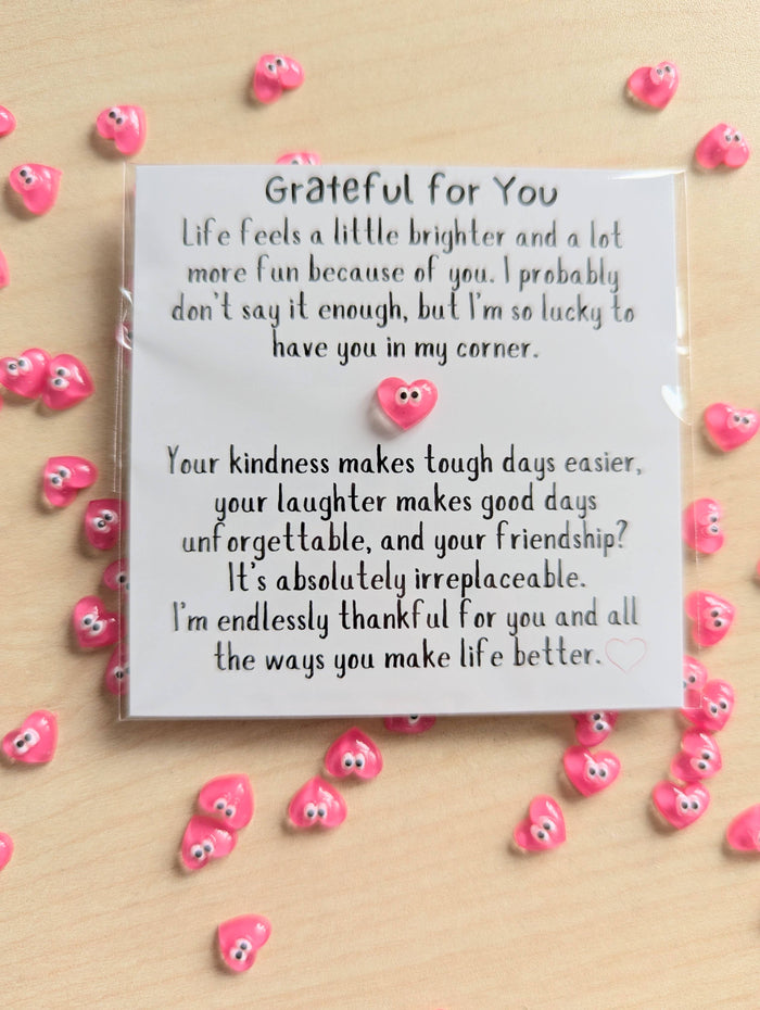 UPLIFTED INK Grateful for You Friendship Card – Mini Appreciation Card