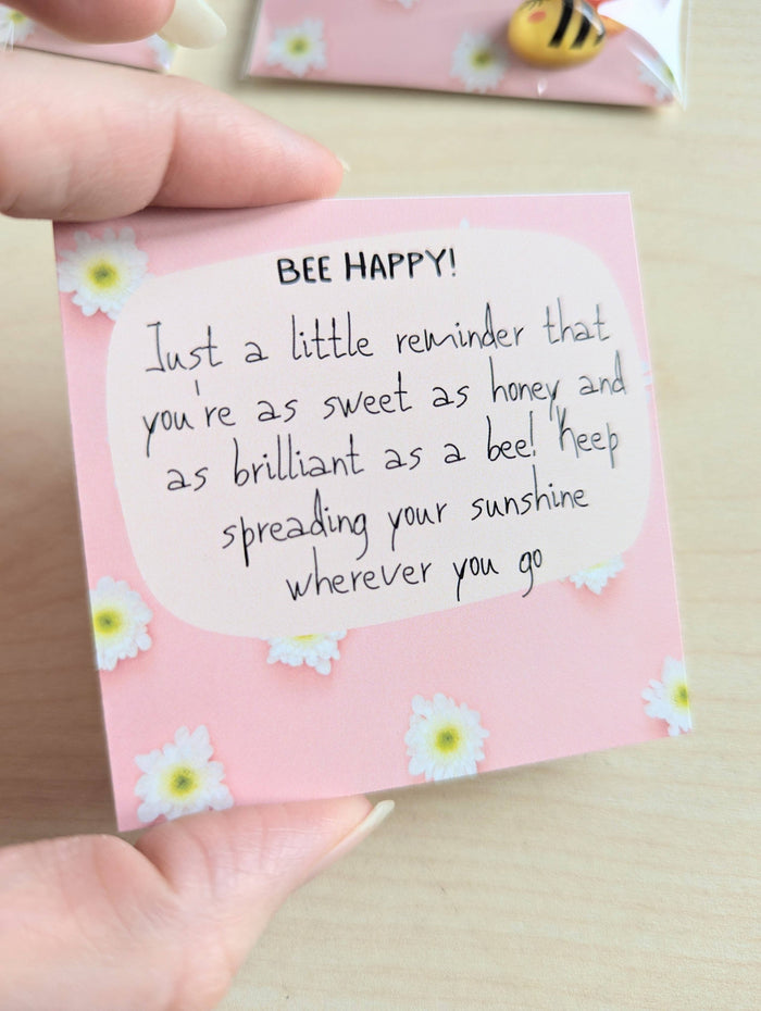 UPLIFTED INK Spread Sunshine with our "Bee Happy" Uplifting Mini Card!