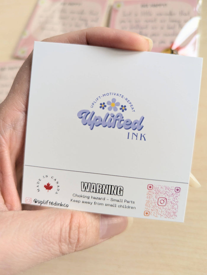 UPLIFTED INK Spread Sunshine with our "Bee Happy" Uplifting Mini Card!