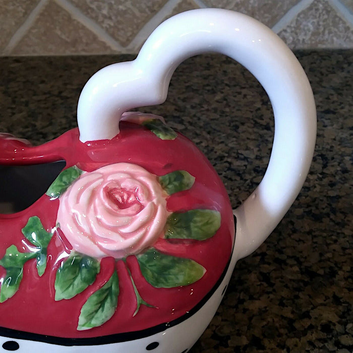 Valentines Day Teapot Foral Ceramics Decorative Home Décor by Blue Sky Goldminc
