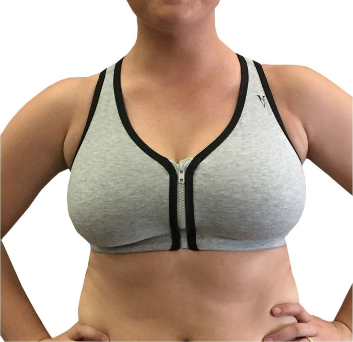 Valmont Zip Front Leisure and Sports Bra - 1611B
