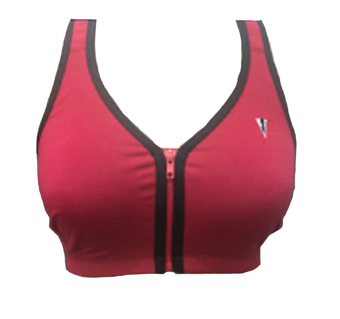 Valmont Zip Front Leisure and Sports Bra - 1611B