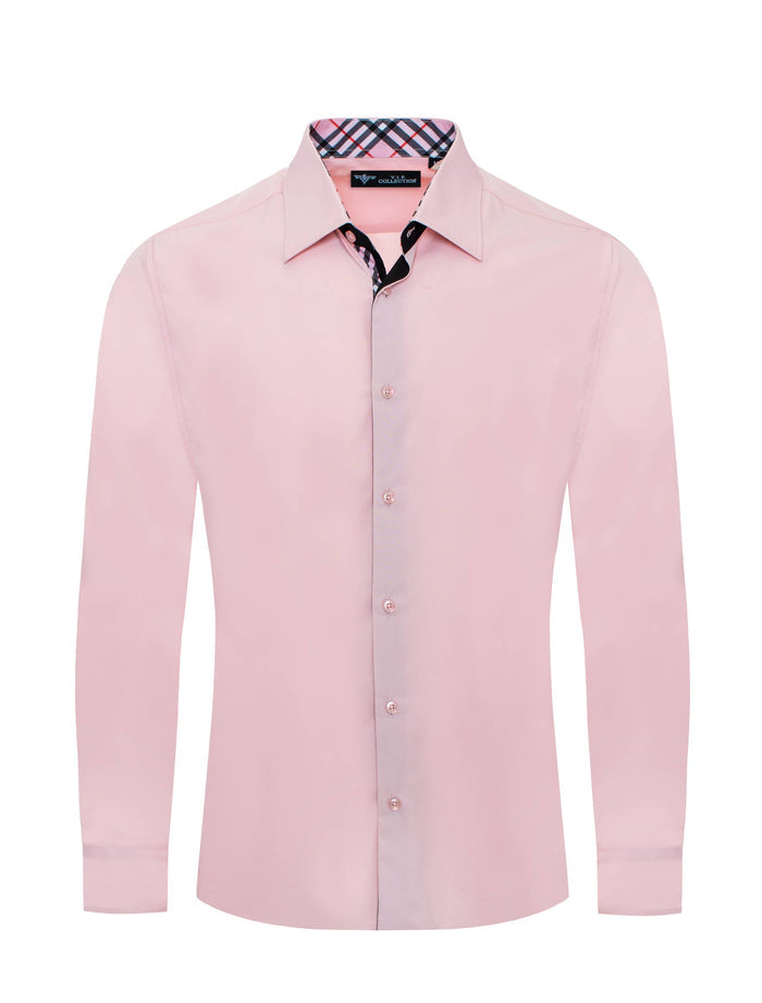 VIP COLLECTION DS-01 PINK MEN'S DRESS SHIRT