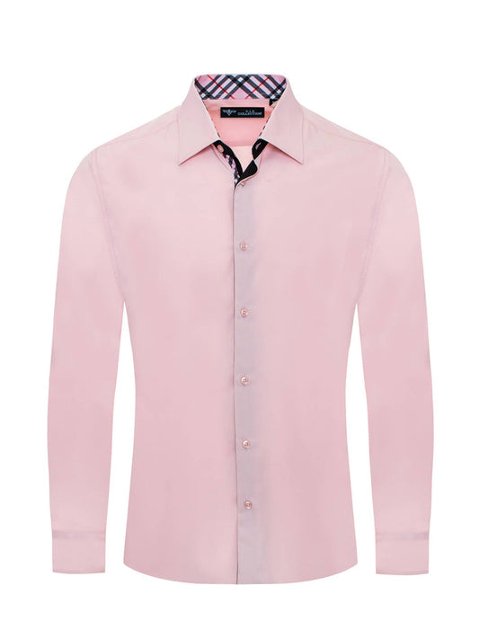 VIP COLLECTION DS-01 PINK MEN'S DRESS SHIRT