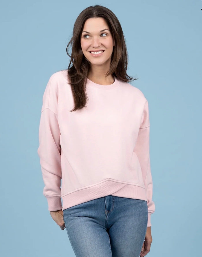 WANAKOME ERMA SCOOPED HEM DROP SWEATER