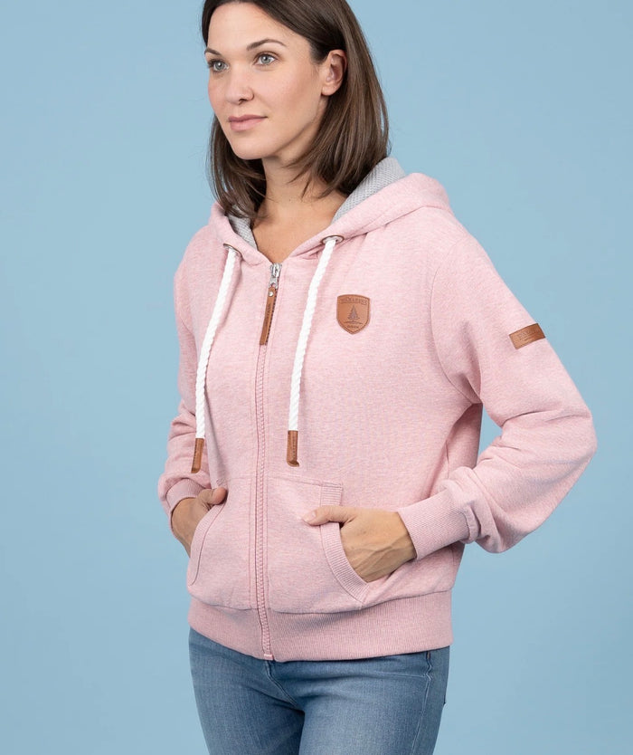 WANAKOME HAZEL CROPPED ZIP FRONT HOODIE