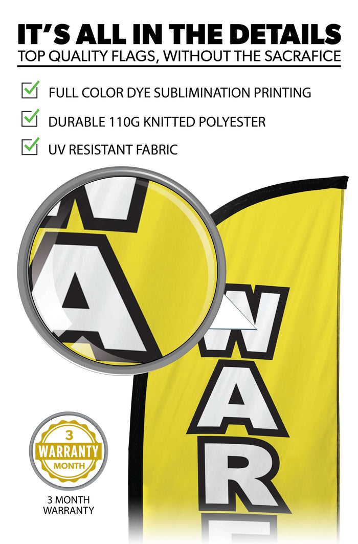 Warehouse Sale Feather Flag