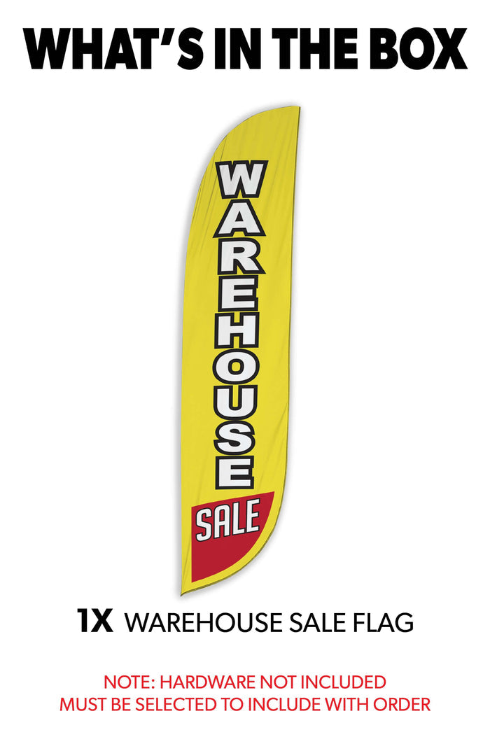 Warehouse Sale Feather Flag