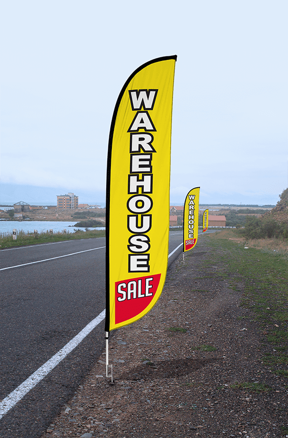Warehouse Sale Feather Flag