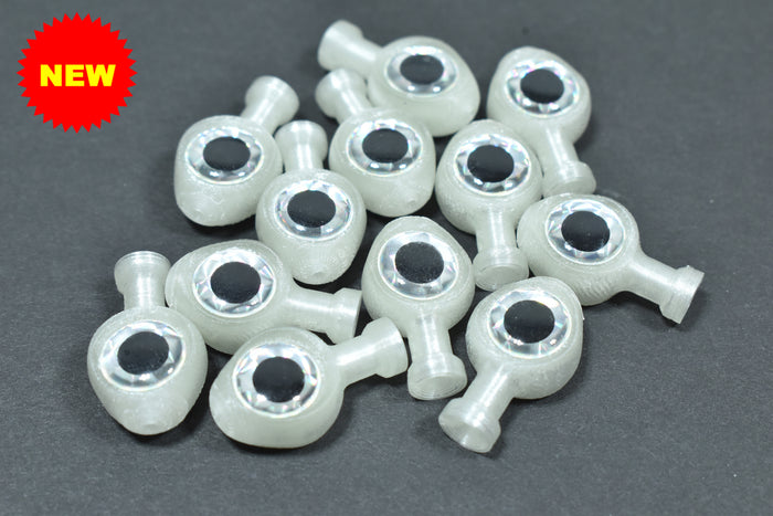 White Glow Green - W/Silver Eye W/Large Knot Hole