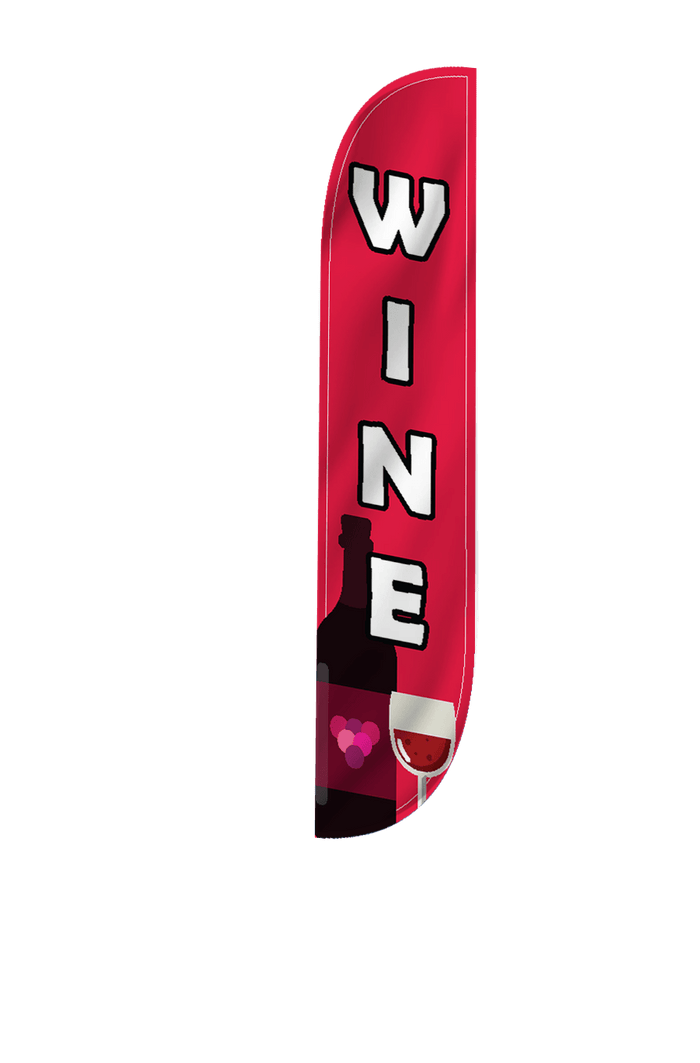 Wine Feather Flag Red