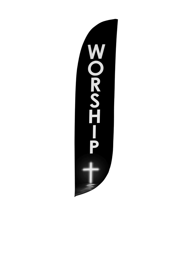 Worship Feather Flag