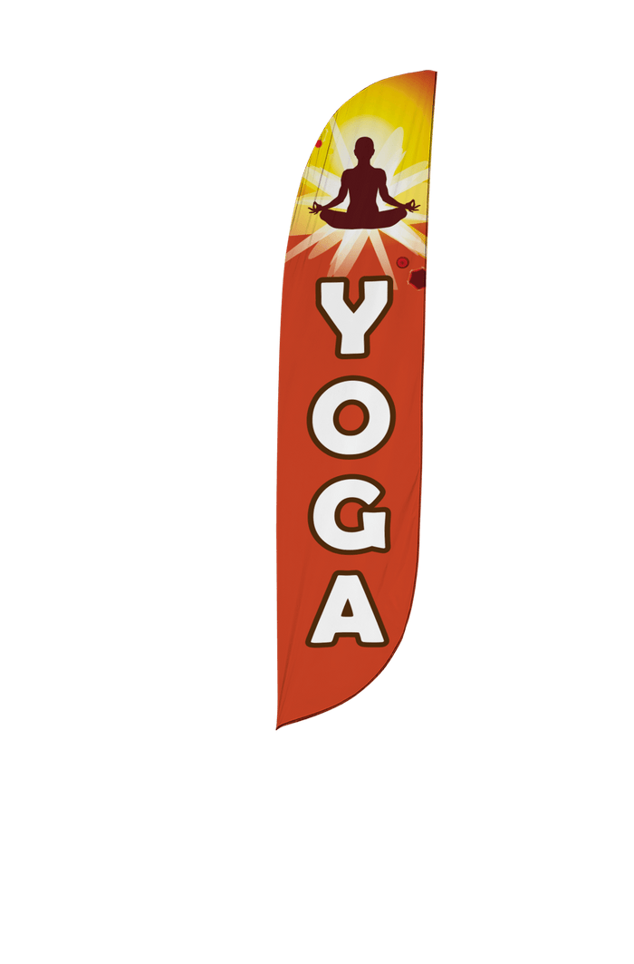 Yoga Feather Flag Red