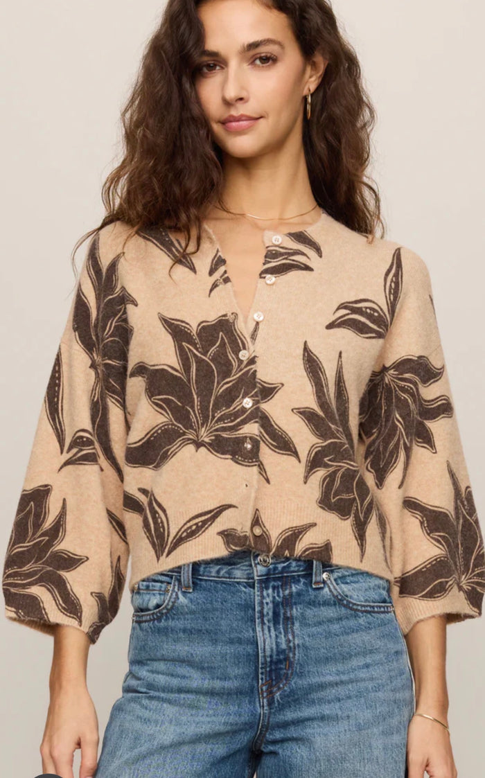 ZSUPPLY DREAM SLEEVE FLIRAL CARDI