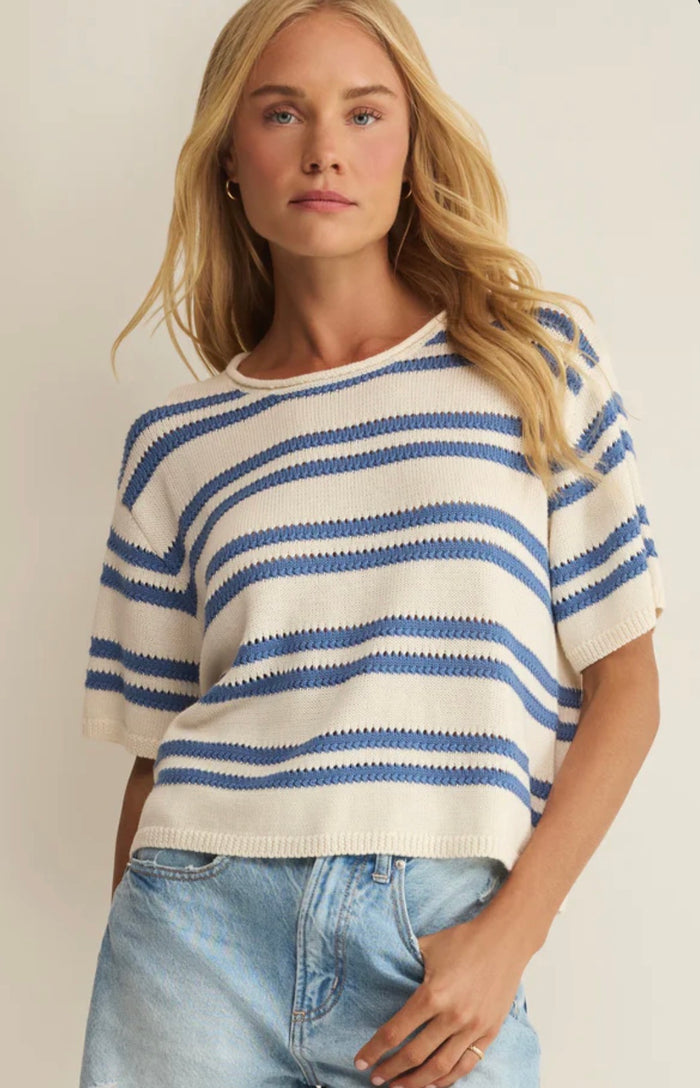 ZSUPPLY PRADO STRIPE SWEATER TEE