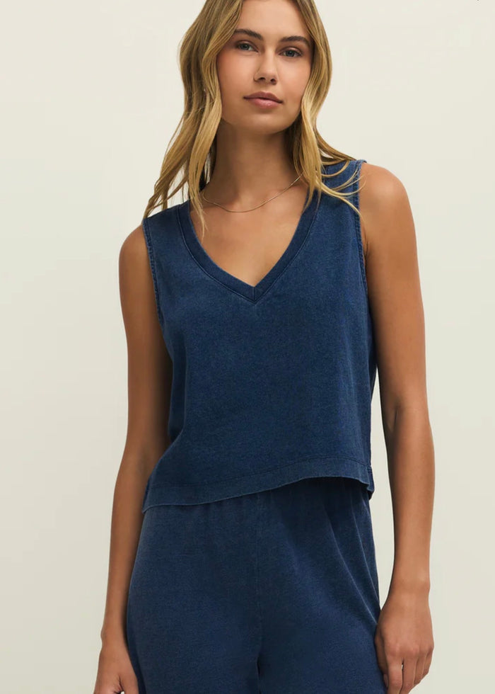 ZSUPPLY SLOANE V-NECK DENIM TANK